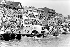 Ford Transit in raft race