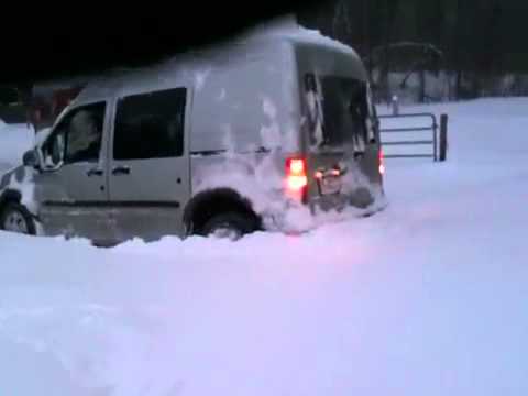 Ford Transit in snow