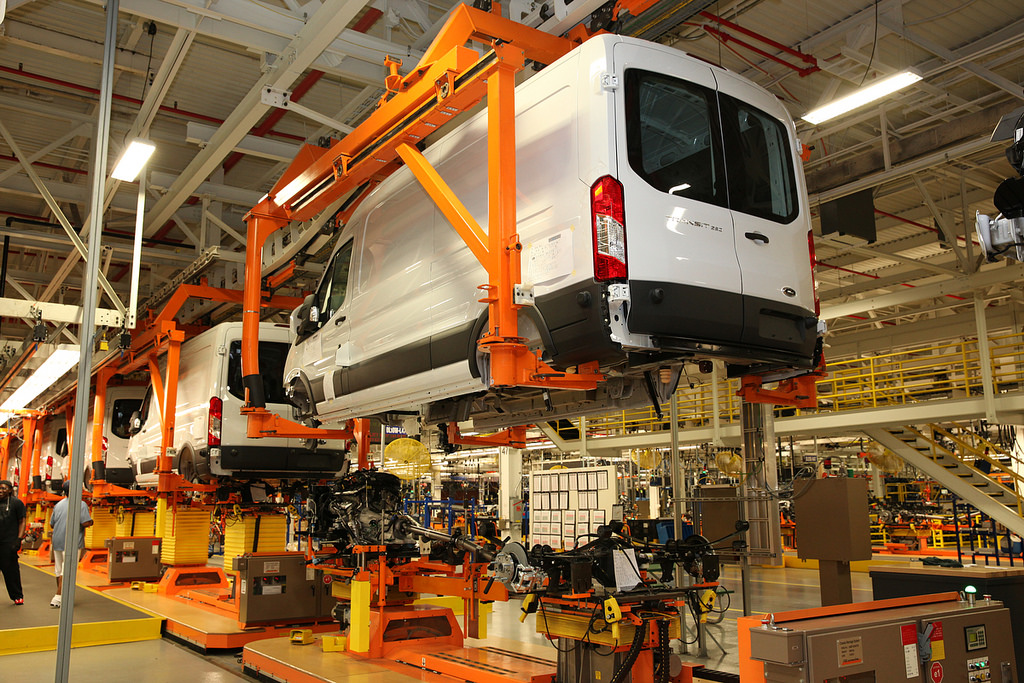 Ford Transit in Ford's production plant