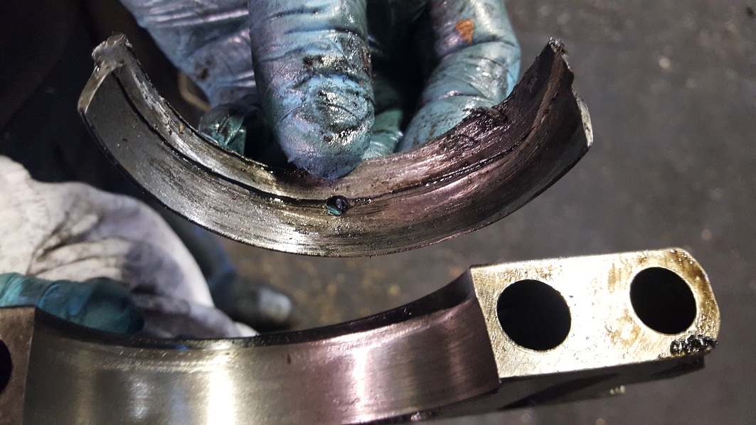crankshaft bearing damaged