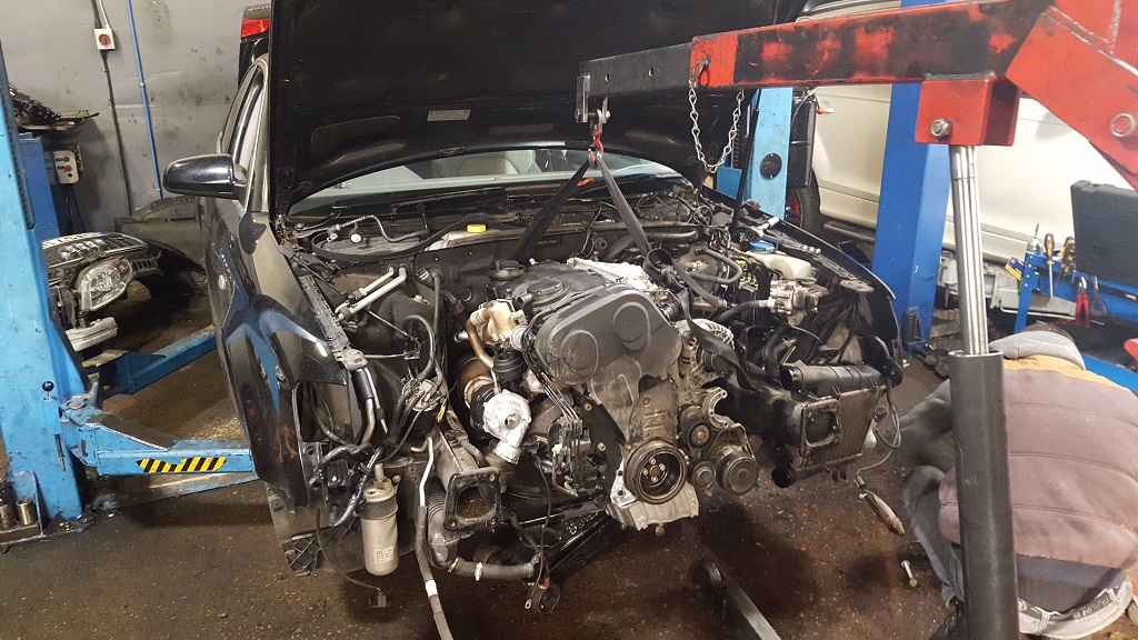 Audi A4 bre engine installation